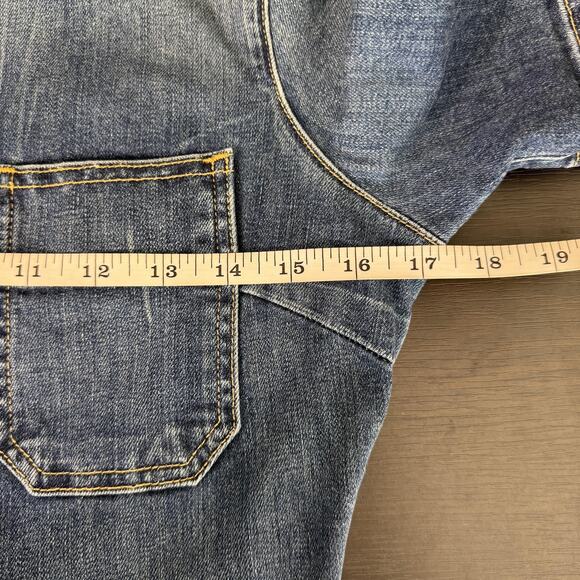 Nili Lotan Cannes Denim Jumpsuit Womens 4 Zip Front Workwear Utility Dark Blue - Picture 9 of 12